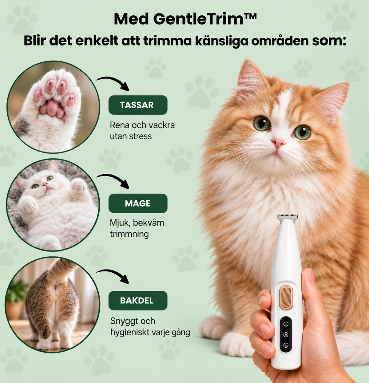 GentleTrim™ – Trygg och säker trimmer för de känsliga områdena